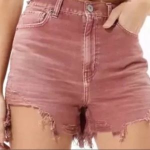 American Eagle | Distressed & ripped jean shorts. Stretchy